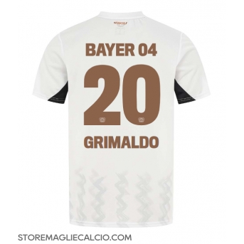 Bayer Leverkusen Alejandro Grimaldo #20 Maglia Gara Trasferta Repliche 2024-25